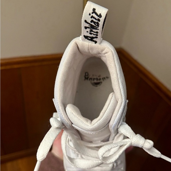 Dr. Martens White Canvas Combat Boots - Picture 11 of 16